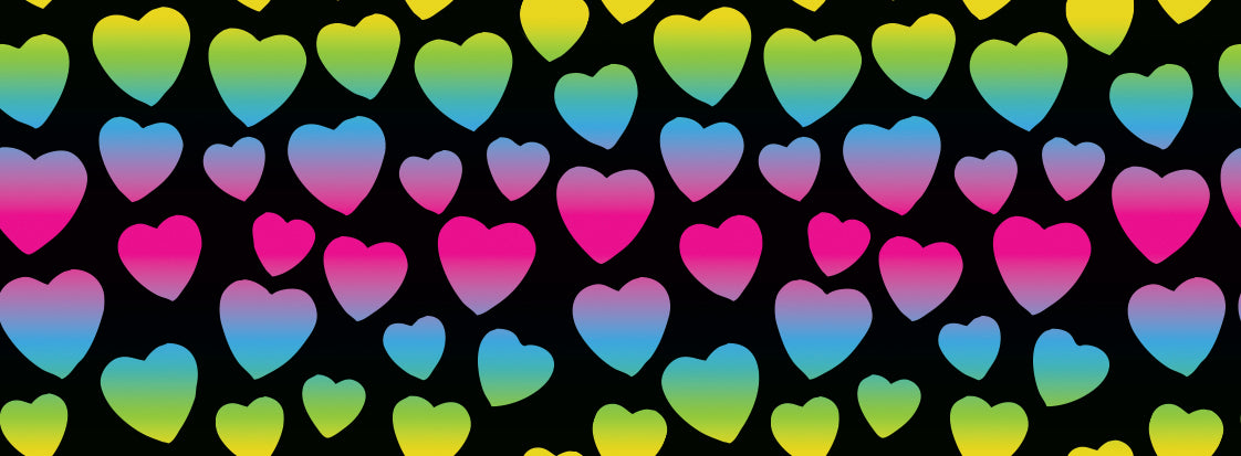 Nasogastric Tube Tape - Fluro Hearts