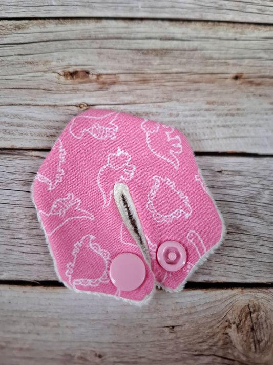 G Tube Pad - Pink Dino