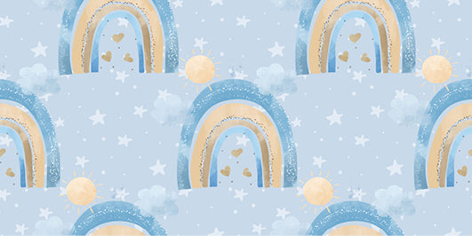 Nasogastric Tube Tape - Blue Rainbow