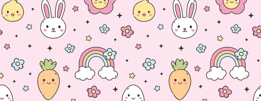 Nasogastric Tube Tape  -  Bunny & Rainbow